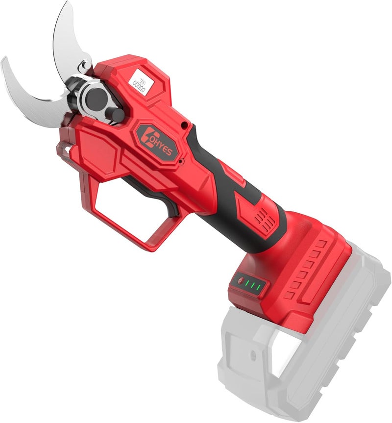 ohyes Pruning Shears Max 1.5IN Cutting Diameter Compatible with Milwaukee 18V Battery Packs with LCD Display SK7 Blade For Gardening & Tree Pruning(Battery not included) - Image 1